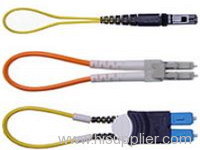 Loopback fiber optic patch cord