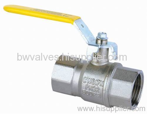 brass gas valve with steel handle