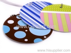 Two-in-one Fashional Luggage tag with Signatrure stripe