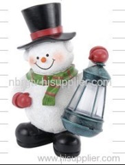 solar snowman lights