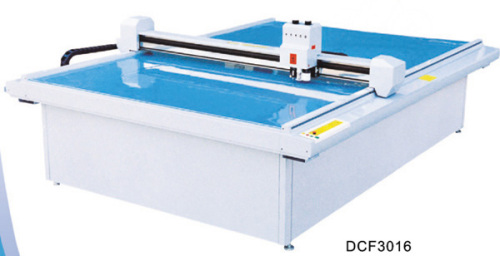 DCF 3016 garment computerized die cut flat bed cutting machine room