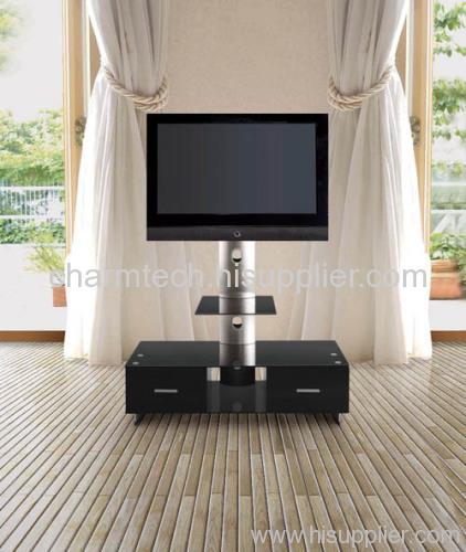 Tempered Glass Plasma TV Stand