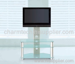 Clear Glass Plasma Stand