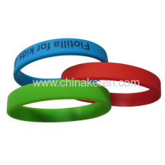 Factory custom inch silicone printed bracelet