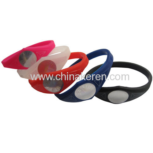 news hologram silicone bracelet