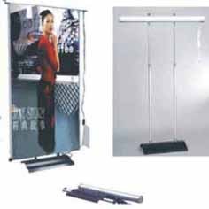 automatic roll up banner stand