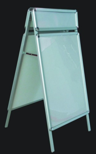A board,A frame,poster display,display stand,floor standing,display item