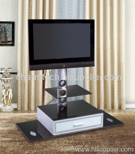 White MDF Drawer LCD Plasma TV Stand