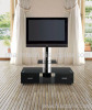New Design Black Tempered Glass Plasma TV Stand