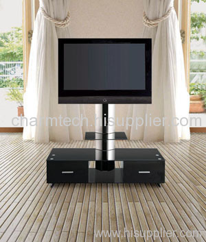 New Design Black Glass Plasma TV Stand