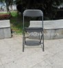 Black Folding Plastic Chair-Public Chair