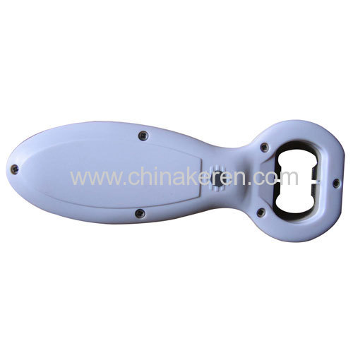 Plastic bottle opener with music function