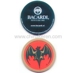 fashion Soft PVC Coaster whit printed logo