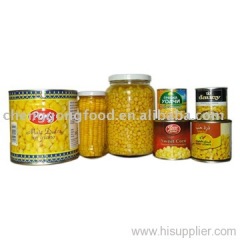 Canned sweet corn