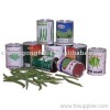 Canned green bean in tin