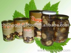 Canned shiitake mushroom