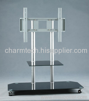 Silver Aluminum Plasma TV Stand