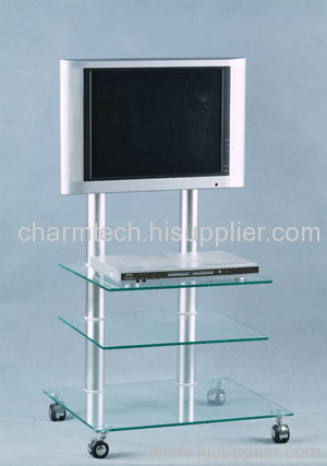 Clear Glass DVD TV Stand