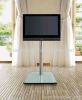 Clear Tempered Glass Plasma TV Stand