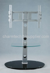 Round Glass TV Stand