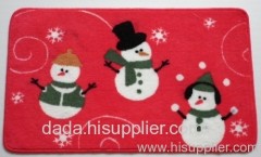 Snowman mat