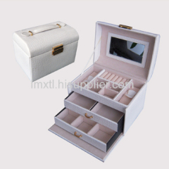 Travel Jewelry Box/croco leather jewelry case