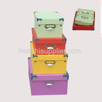 Cardboard foldable storage box