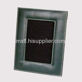 leather photo frame