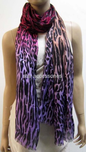 viscose printed scarf with rulex