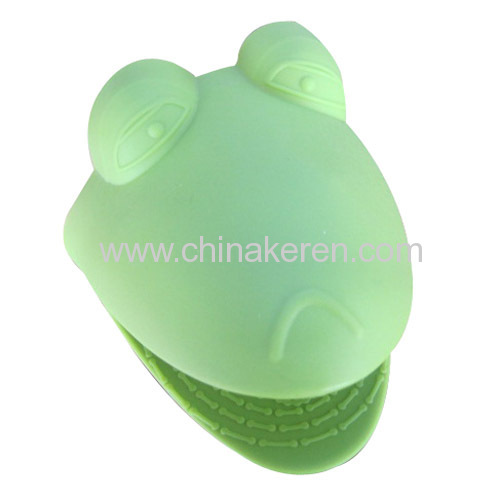 100% Silicone green frog Gloves