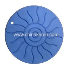Fashion full color soft pvc rubber silicone coaster