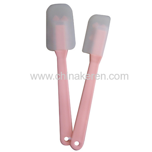 Plastic handle silicone knife for cake butter