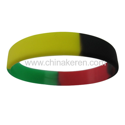 mixed color silicone bracelet