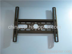 3 Black Tempered Glass and Iron LCD TV Stand