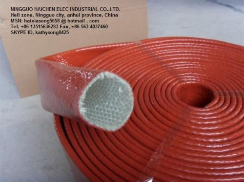 Fire sleeve - Silicone Coated Fiberglass Sleeve