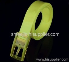 Green color fashion eco-friendly belt