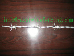 galvanized barbed wire