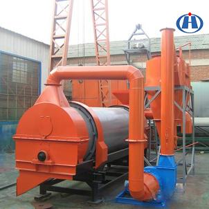 Rotary dryer for silica sand