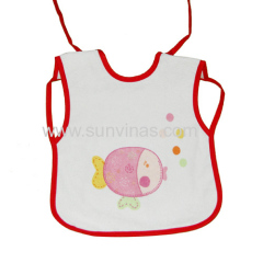 short towel baby bib with printing