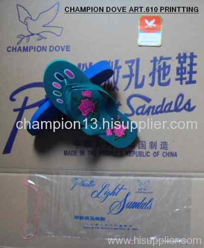 Champion dove plastic sandals