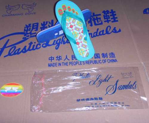 Charming dove plastic slipper790