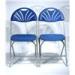 Folding Fan Back Plastic Chair