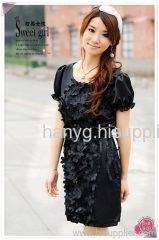 Europe Collect Waist Temperament Dress