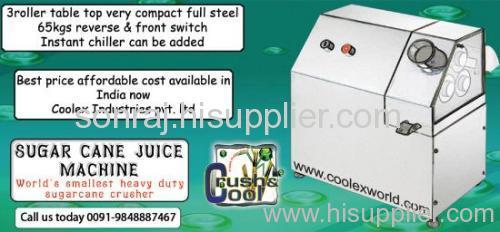 India Stainless steel sugarcane juice machine