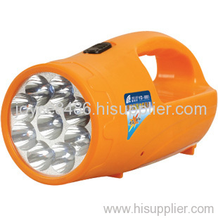 Rechargeable LED searchlight with side light
