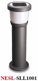 Aluminium pole solar lawn light