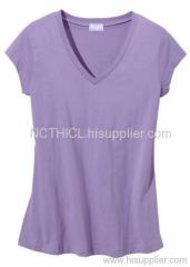 Fashion Lady's V-neck T Shirt