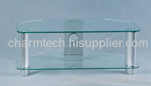 Clear Glass DVD LCD TV Stand