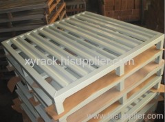 metal storage pallet cooperate with forklift