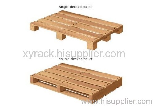 wooden pallet for storage